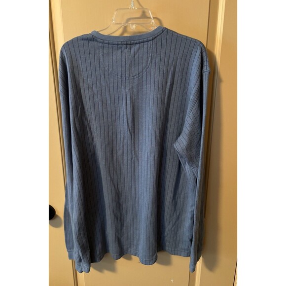 Mens Van Heusen Pullover L/S V Neck Stripe Dress Sweater Size XXL Preowned - Picture 5 of 5